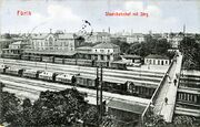 AK Staatsbahnhof mit Steg gel Aug 1912.jpg