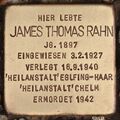 Stolperstein James Thomas Rahn (Erlangen)