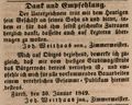Zeitungsanzeige der Zimmermeister <!--LINK'" 0:27--> sen. und <a class="mw-selflink selflink">Johann Weithaas</a> jun., Februar 1849