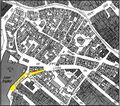 Gänsberg-Plan, Schlehenstraße 2 rot markiert <span class="smw-highlighter" data-type="8" data-state="inline" data-title="Hinweis" title="Urheber: Lothar BertholdLizenz: cc-by-sa-3.0"><span class="smwtticon note"></span><span class="smwttcontent">Urheber: <!--LINK'" 0:6--><br>Lizenz: cc-by-sa-3.0</span></span>