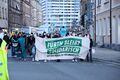 Demonstration „Fürth bleibt solidarisch“ in der Innenstadt für „Impfstoffe patentfrei statt Verschwörungsmythen“, Feb. 2022