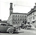 Königsplatz mit Rathaus, 1949
