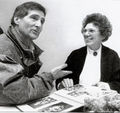 Freddy Quinn im Gespräch mit Marga Schadler, um 1980