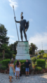 Achilles-Statue von Johannes Götz am Achilleion in Korfu