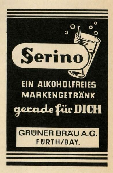 Datei:Brauerei Grüner Werbung 1964.jpg