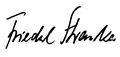 Unterschrift von Friedel Stranka, 1994