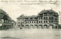 Ansichtskarte der Alten Feuerwache mit Jungbrunnen, gel. 1908