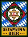 Historisches Firmenlogo der <a class="mw-selflink selflink">Brauerei Geismann A. G.</a> Fürth, wie es bis Anfang der 1930er Jahre genutzt wurde