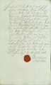 Vollmacht für Sekretär Georg Ludwig Renner zur Abholung des Kaufsumme vom 18. Juli 1761