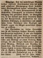Zeitungsanzeige des Architekten , März 1844