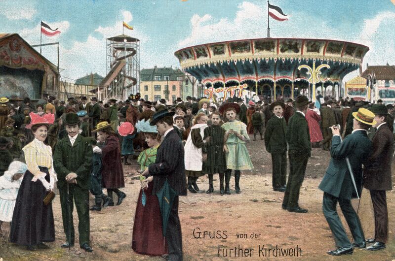 Datei:AK Kirchweih gel 4 Okt 1910.jpg