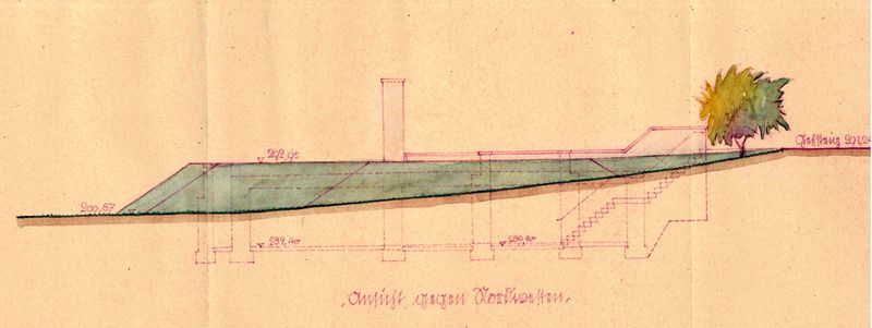 Datei:Birkenbunker Planung 1940 - alter Stand Schnitt.jpg