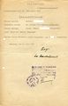 Urkunde mit Dienst Siegel des Polizeidirektor Fürth 1947