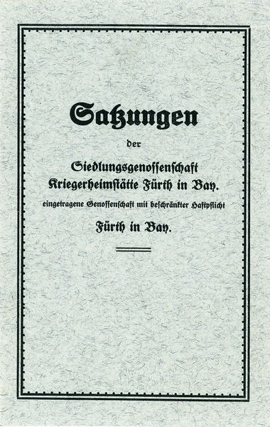 Datei:Satzung 1931 Siedlungsgenossenschaft.jpg