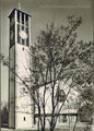 Ansicht der fertiggestellten Christuskirche, 1958