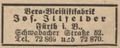 Werbung im Fürther Adressbuch von <a class="mw-selflink selflink">1931</a> der Bleistiftfabrik Illfelder