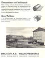 historische Werbung der Firma Emil Stahl Wellpappe von 1962