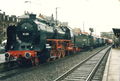 Lok-Parade auf dem Fürther <!--LINK'" 0:42--> zum Jubiläum <a class="mw-selflink selflink">150 Jahre Deutsche Eisenbahn</a>