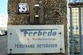 Firmenschild des Spielwarenherstellers Ferbedo auf der Hardhöhe, Okt. 2018