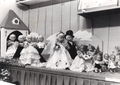 "Hochzeitszug" der Fa. Georg Götz GmbH auf dem Göso-Messestand bei der ersten Spielwarenmesse in Nürnberg vom 12. - 18. März 1950 im Wieselerhaus.