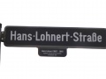 Straßenschild Hans-Lohnert-Straße mit Erläuterung