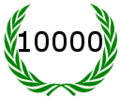 Lorbeerkranz für den 10000. Artikel