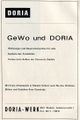 Werbeanzeige Doria Werke ehem. in Stadeln, ca. 1970