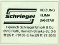 Werbung Firma Schriegel von 1991