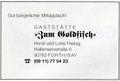 Werbung Gaststätte  Dez. 1998 im "" Nr. 33