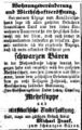 Wirtschaftseröffnung Schwarzer Bär, Fürther Tagblatt 7. Mai 1864