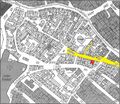 Gänsberg-Plan; Mohrenstraße 13 rot markiert