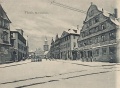 Historische Ansicht des Fürther Marktplatzes () im Winter