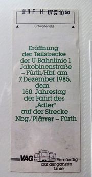 Erinnerungsfahrschein U-Bahn Eröffnung Teilstrecke 1985 Rückseite.jpg