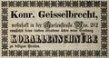 Zeitungsannonce des Juweliers <!--LINK'" 0:15-->, Oktober 1843