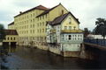 Foerstermühle mit Fischhäusla und Maxbrücke, ca. 1980