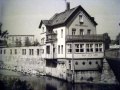 Reste der <a class="mw-selflink selflink">Foerstermühle</a> von der gegenüberliegenden Flussseite aus gesehen, Anfang der 1990er Jahre
