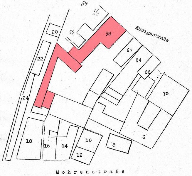 Datei:Lageplan Königstraße 58 nach Wunschel.JPG