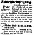 Schießbelustigung auf dem Kohlenmarkt, Oktober 1857
