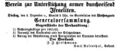 Einladung zur Generalversammlung, Fürther Tagblatt 30. November 1862