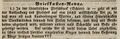 Zeitungsartikel zu Scharre, Fürther Tagblatt 2. September 1843