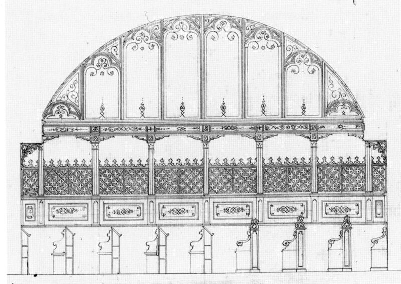 Datei:J.P. Haas, Südwand Frauenempore 1853.jpg