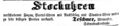 Zeitungsanzeige des Uhrmachers <!--LINK'" 0:54-->, November 1853