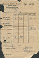 Rechnung der Farrnbacher Weissbierbrauerei, 1938
