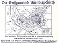 Flugblatt der Anhänger zur Eingemeindung der beiden Städte Nürnberg und Fürth im Jahr 1922