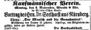 Kaufmännischer Verein, Fürther Abendzeitung 27.10.1875.jpg