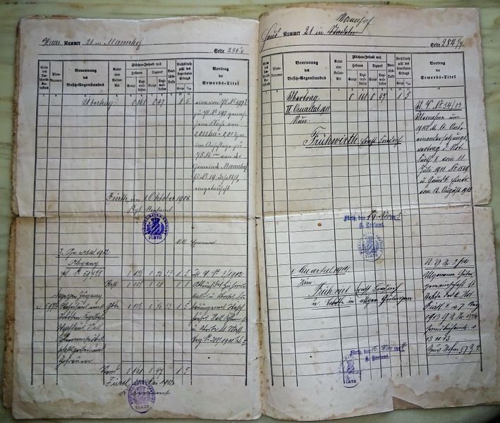 Datei:Grundsteuer Kataster Auszug Stadeln 1900.3.jpg