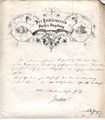 Briefkopf des Zeidlervereins Fürth und Umgebung - heute Imkerverein Fürth e. V., 1876