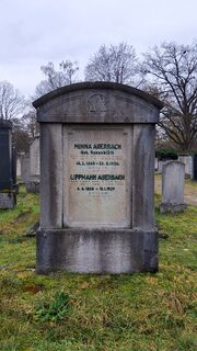 Grab Minna Auerbach, geb. Rosenblüth, Lippmann Auerbach.jpg