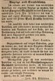 Zeitungsanzeige des Spezereihändlers <!--LINK'" 0:19-->, Juli 1849