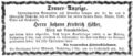 Traueranzeige für den "Wirth und Badeanstaltbesitzer" <!--LINK'" 0:5-->, November 1867
